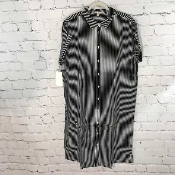 Woman Within Dresses & Skirts - Woman Within Pin Stripe Dress